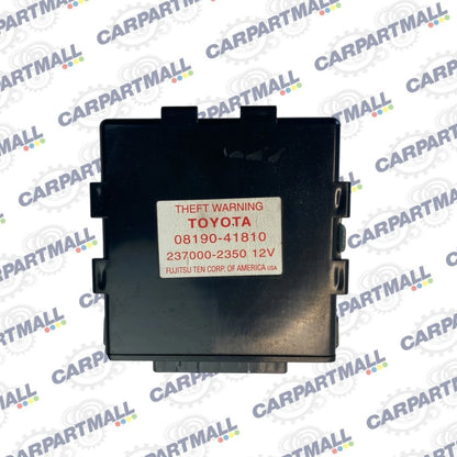 2000-2004 TOYOTA AVALON 3.0L THEFT WARNING SECURITY CONTROL MODULE OEM 08190-418