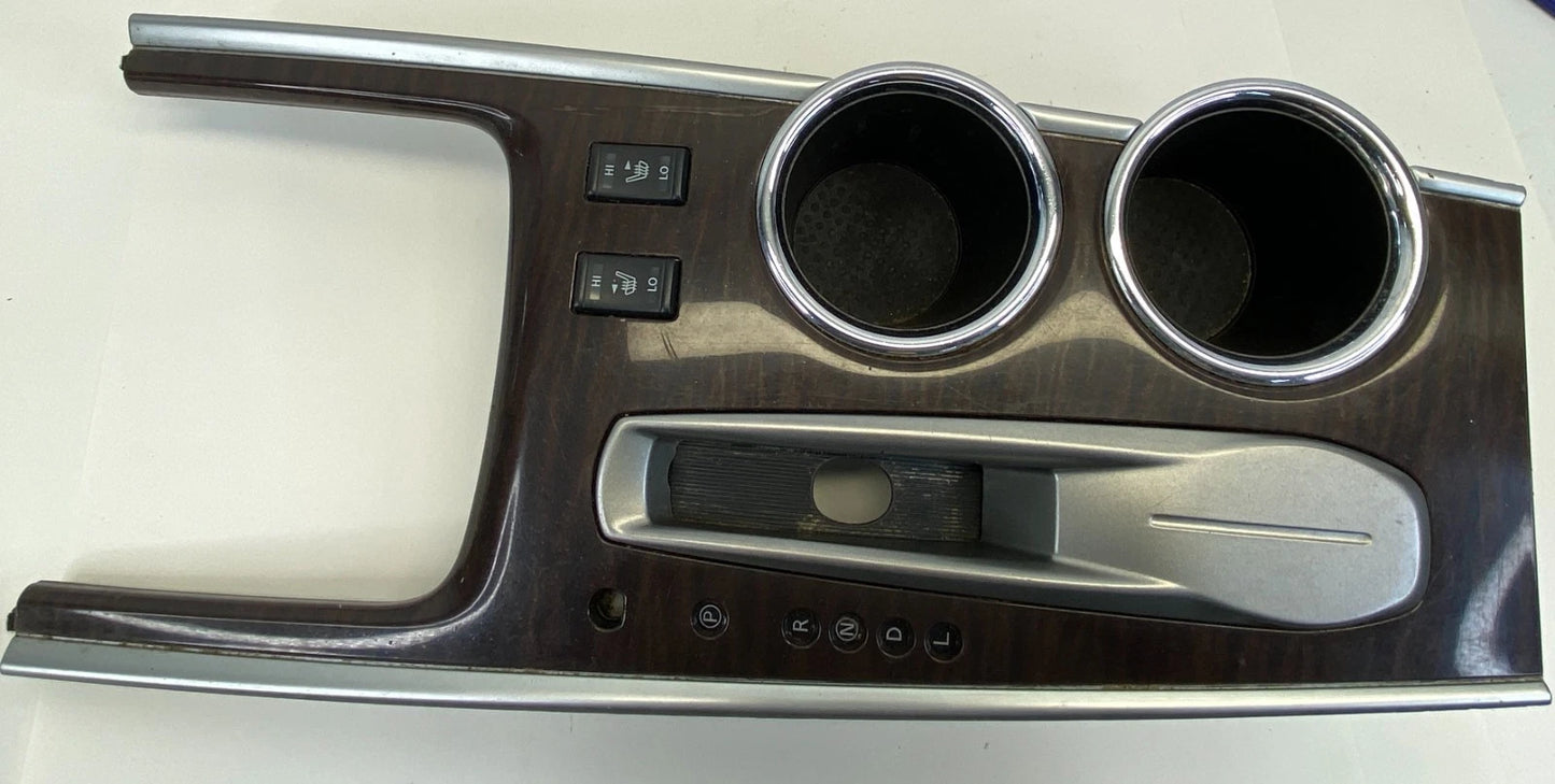 2013-2016 NISSAN PATHFINDER CENTER CONSOLE SHIFTER BEZEL TRIM W/ CUP HOLDER OEM