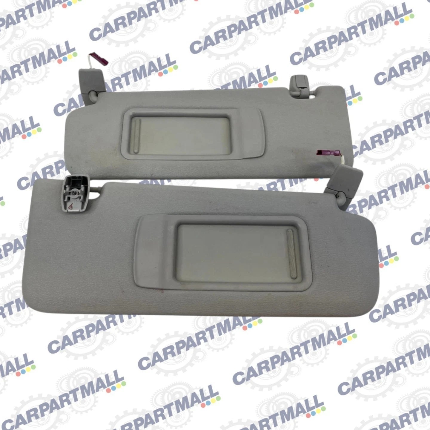2011-2017 BMW X3 SUNVISOR SUN VISOR SHADE LEFT RIGHT SET PAIR W/ CLIPS OEM