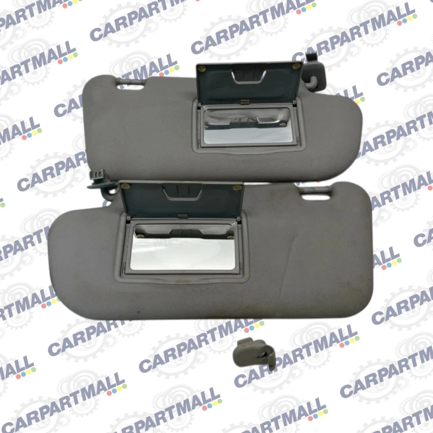 2004-2008 MAZDA3 MAZDA 3 SEDAN LEFT & RIGHT SUNVISOR SUN VISOR PAIR SET GRAY OEM
