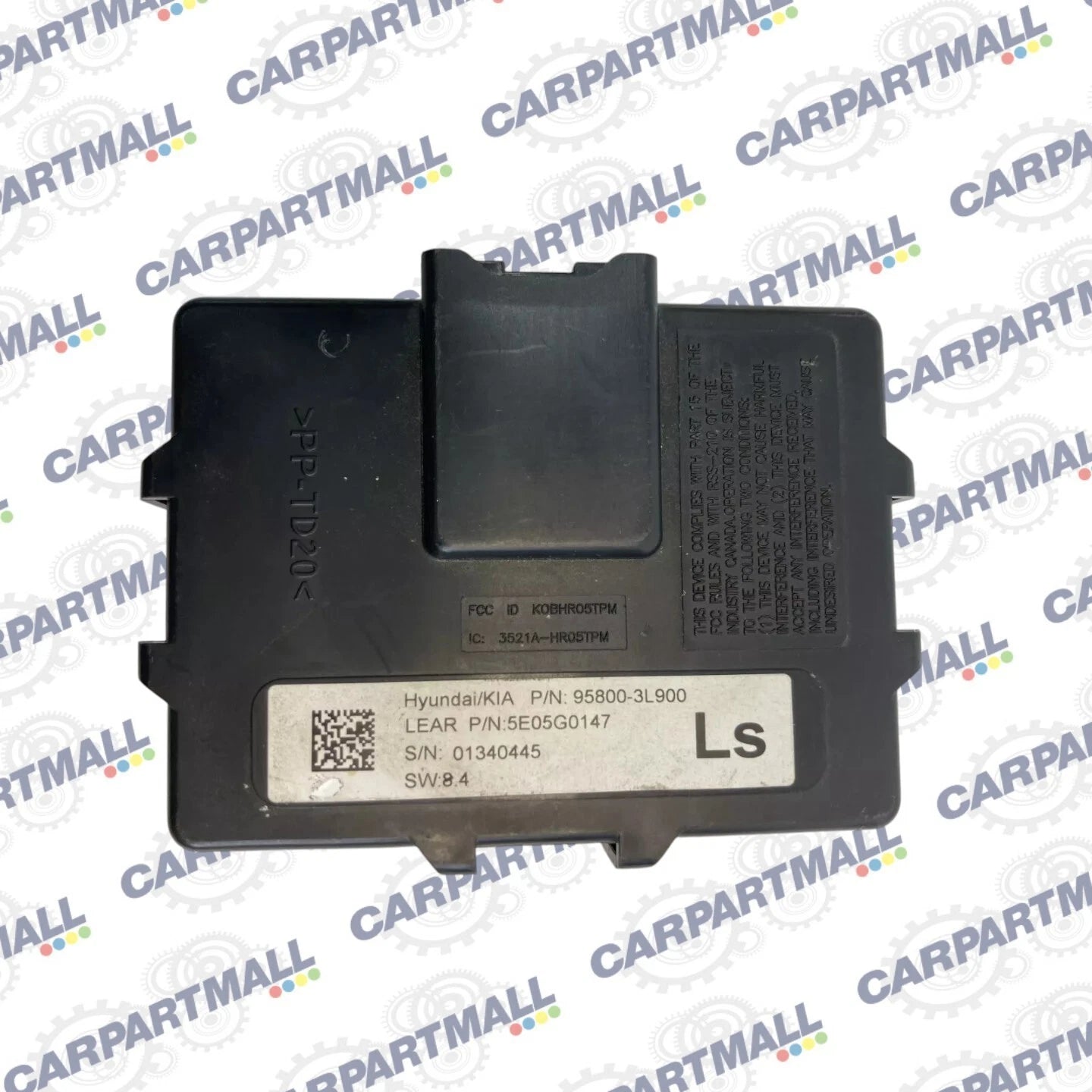 08-10 HYUNDAI ELANTRA 2.0L AT TPMS TIRE PRESSURE MONITORING MODULE 95800-3L900