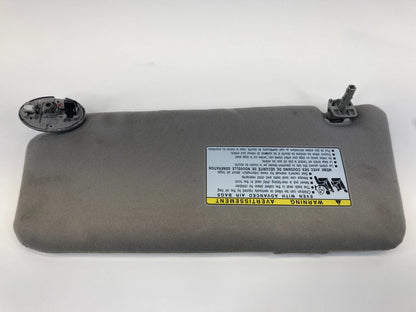 2007-2011 TOYOTA CAMRY W/O SUNROOF RIGHT PASSENGER SUN VISOR SUNVISOR CLOTH GRAY