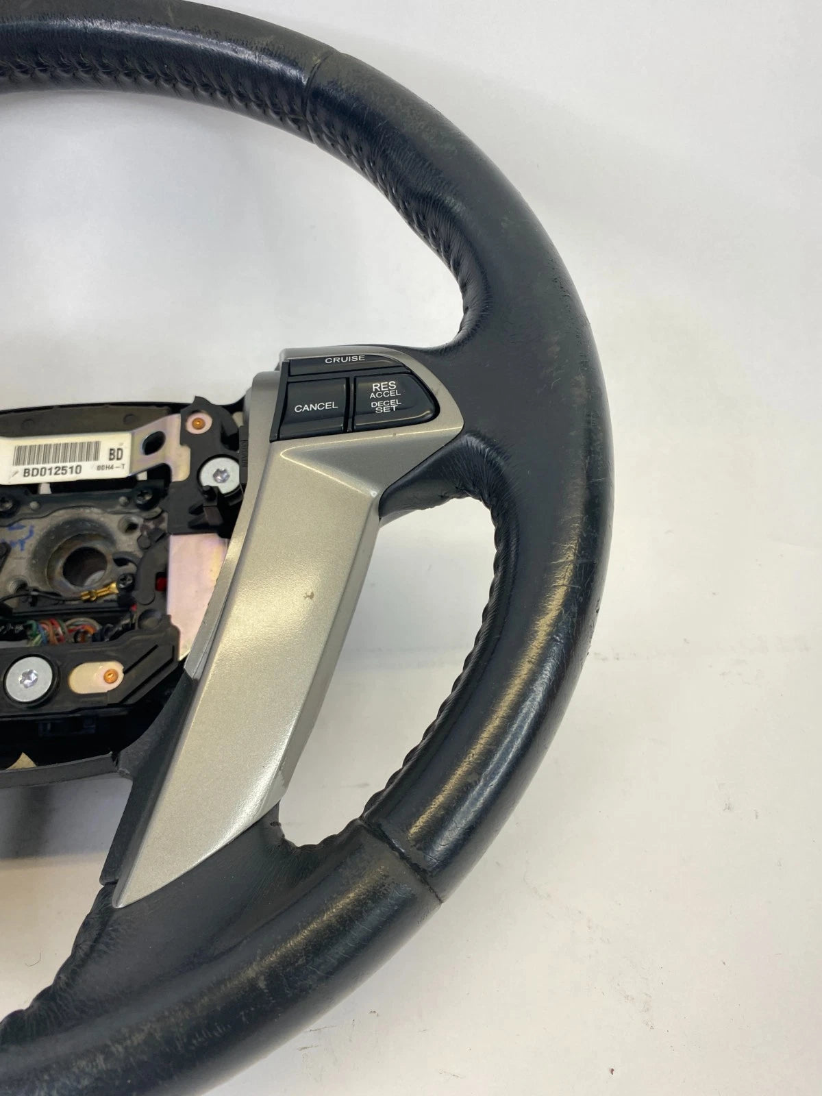 08-12 HONDA ACCORD STEERING WHEEL W/ CRUISE & AUDIO CONTROL SWITCHES LEATHER OEM