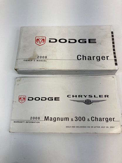 2008 Dodge Charger 08 Chrysler Owner's Manual Book & Warranty Information Guide