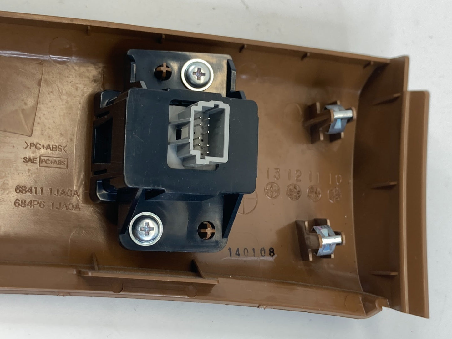 2011-2017 Nissan Quest Sliding Door Switch w/ Panel Cover Trim 68411-1JA0A OEM