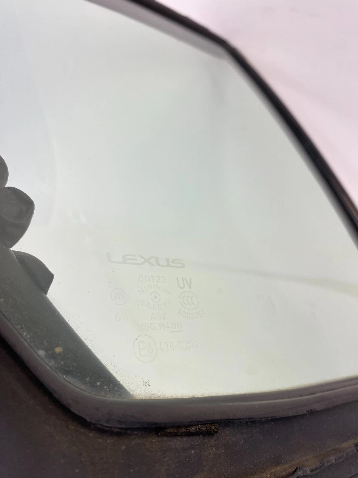 2007-2011 LEXUS GS350 SEDAN REAR RIGHT SIDE BACK DOOR QUARTER WINDOW GLASS OEM