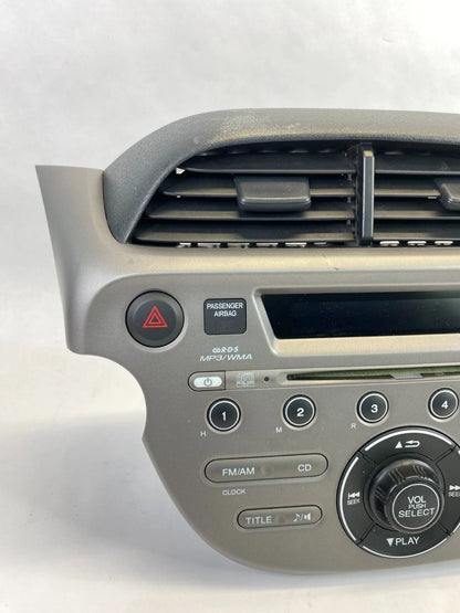 09-13 HONDA FIT AM FM RADIO STEREO DASH BEZEL PANEL ASSEMBLY 39100-TK6-A013 OEM