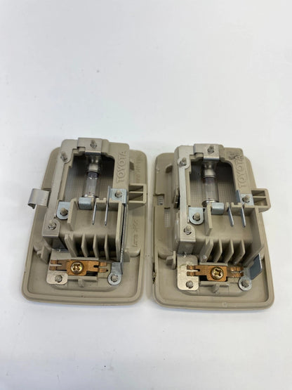 02 03-06 Lexus ES300 ES330 Front RH LH Roof Sun Visor Vanity Light Lamp Set Pair