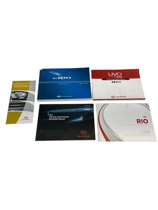 2013 13 Kia Rio Hatchback 5-DR Owners Manual Information Set Guide Book OEM