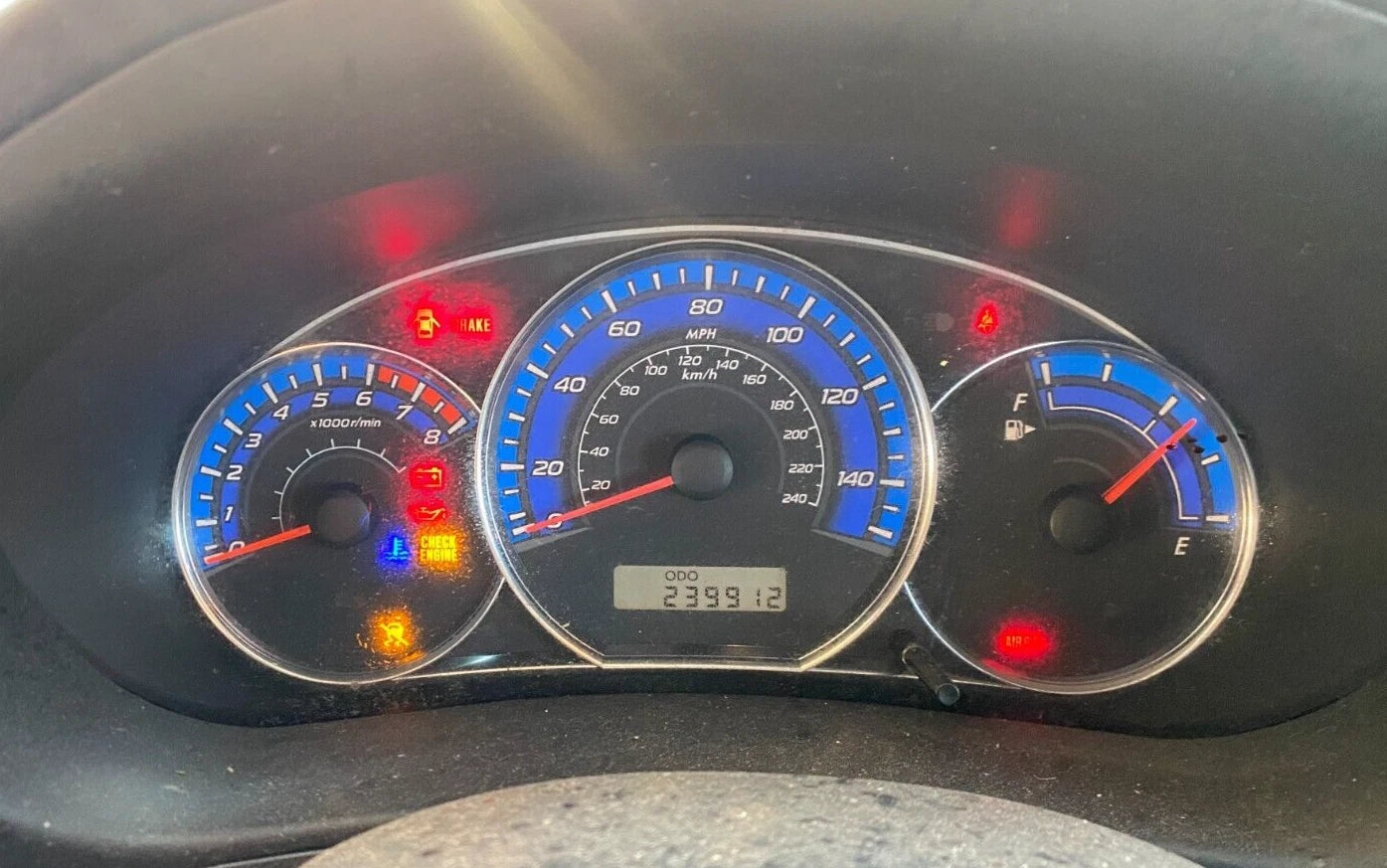 2009 SUBARU FORESTER SPEEDOMETER INSTRUMENT CLUSTER MANUAL 239K 85002SC120 OEM