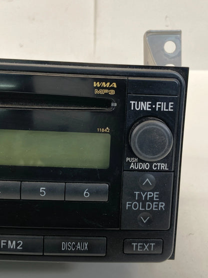 09 10 11 TOYOTA YARIS AM / FM RADIO CD CASSETTE PLAYER RECEIVER 86120-52A20 OEM
