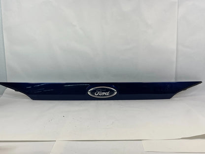 12-14 FORD FOCUS SEDAN REAR TRUNK DECK LID MOLDING FINISH PANEL W EMBLEM BLUE
