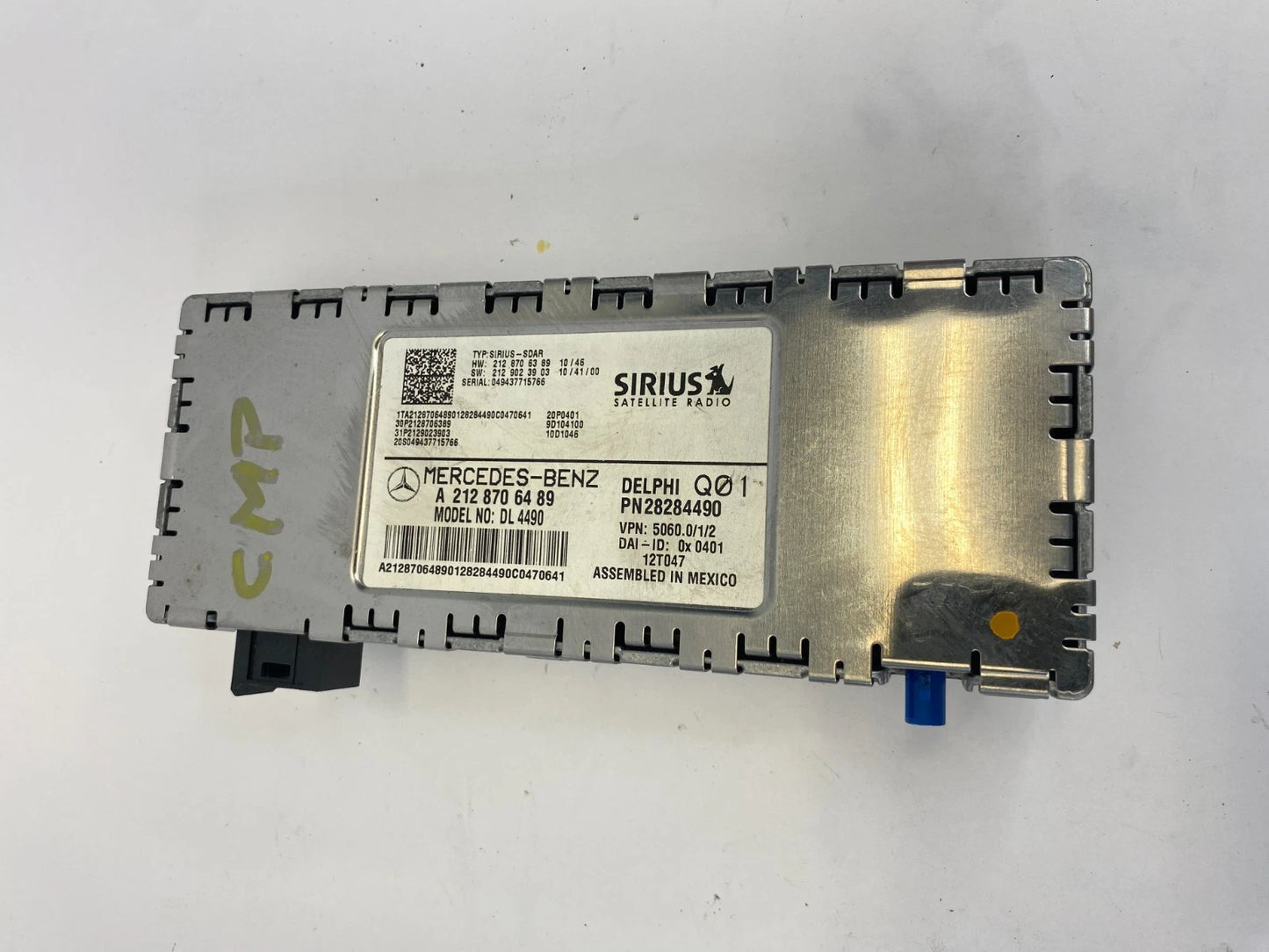 2010-2015 MERCEDES GLK350 SIRIUS SATELLITE RADIO RECEIVER MODULE OEM A2128706489