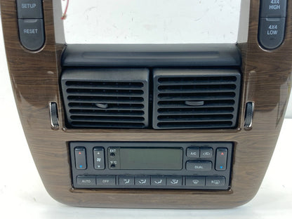 2002-2005 FORD EXPLORER RADIO CLIMATE CONTROL BEZEL TRIM W/ VENTS OEM