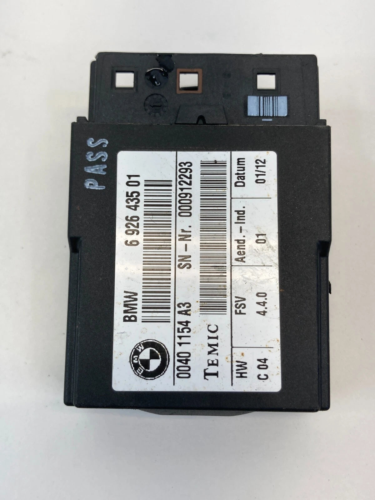 2007-2013 MINI COOPER FRONT SIDE SEAT COMPUTER CONTROL MODULE UNIT 6-926-435-01