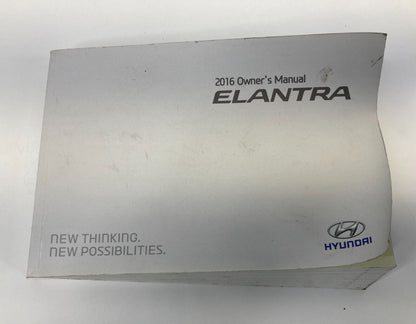 2016 16 Hyundai Elantra Owner Manual Guide Book OEM