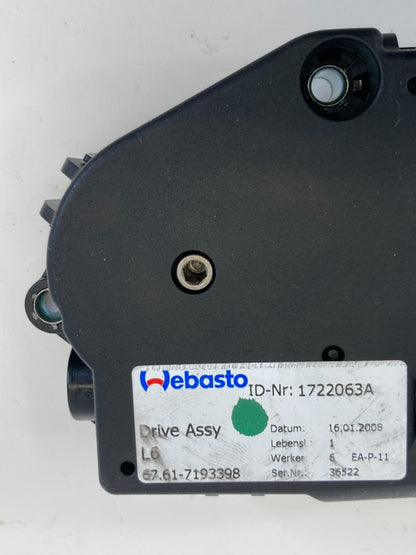 2007 2008 BMW 328xi Sunroof Sun Roof Motor Drive Assy 67617193398 OEM