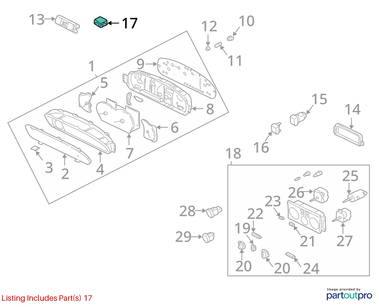 2004 2005 2006 HYUNDAI ELANTRA CENTER DASH POWER DIGITAL CLOCK 94510-2D100 OEM