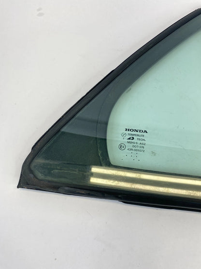 2003-2007 HONDA ACCORD REAR RIGHT QUARTER DOOR VENT GLASS WINDOW 73441-SDA OEM