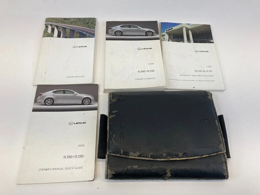 2008 LEXUS IS250 BASE 2.5L V6 OWNER'S OWNERS MANUAL GUIDE BOOK W/ CASE OEM