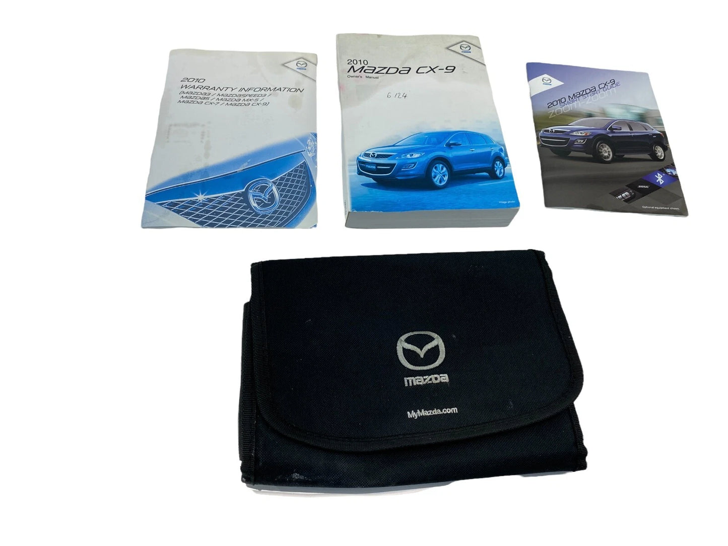 2010 10 MAZDA CX-9 OWNER'S MANUAL MAINTENACE WARRANTY GUIDE BOOK W /CASE OEM