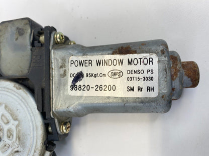 01-06 Hyundai Santa Fe Rear Right Back Side Power Window Motor 98820-26200 OEM