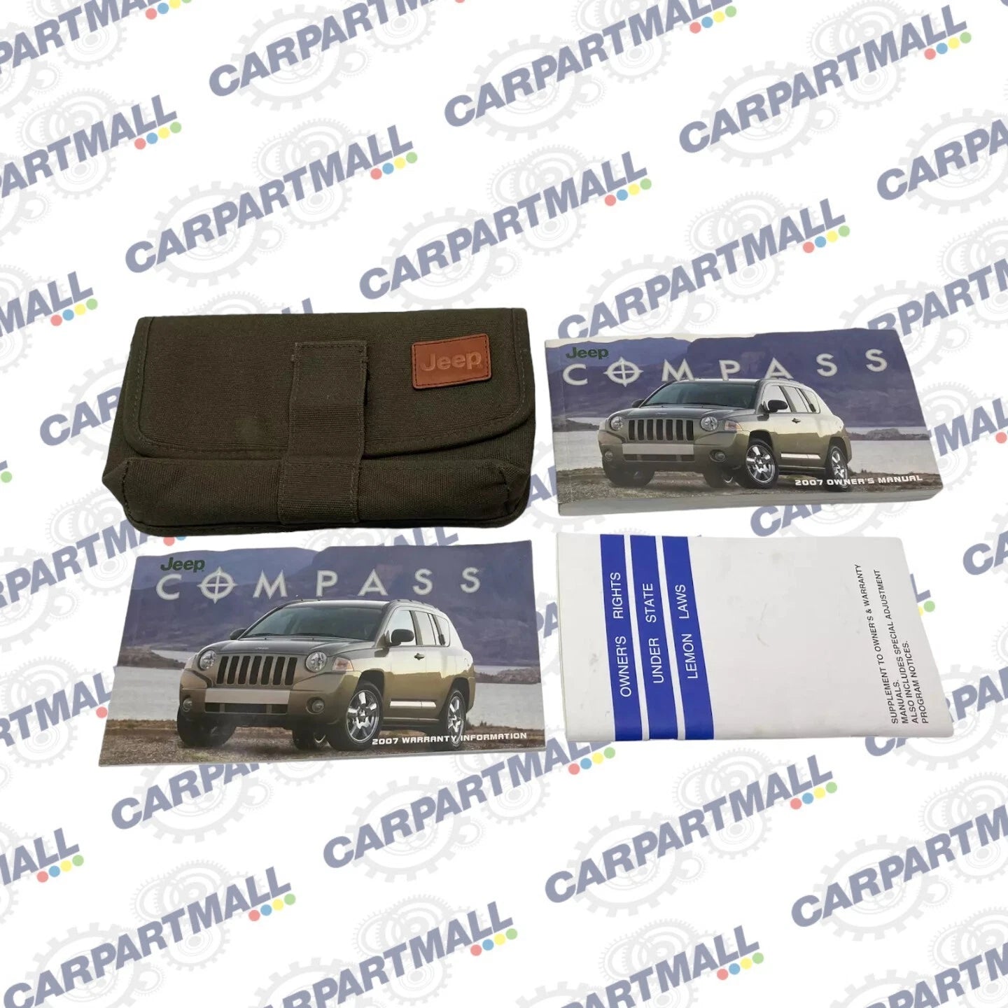 2007 07 JEEP COMPASS OWNER'S MANUAL & WARRANTY INFORMATION SET W/ CASE OEM