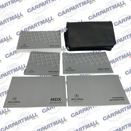 2009 Acura MDX Owners Manual Warranty Information Maintenance Guide Set w/ Case