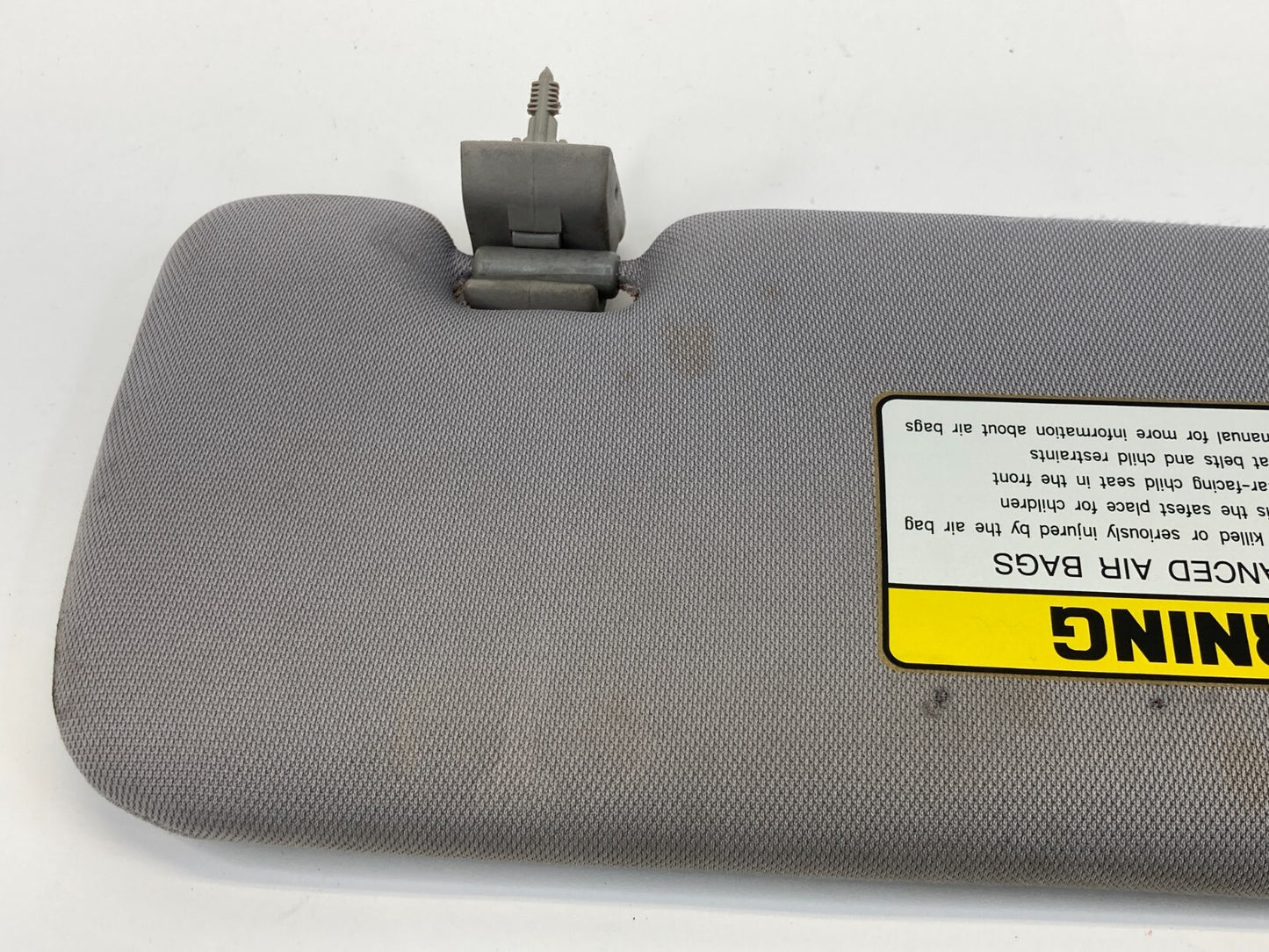 2011-2014 Hyundai Sonata Left Driver Sunvisor Sun Visor Cloth Gray OEM