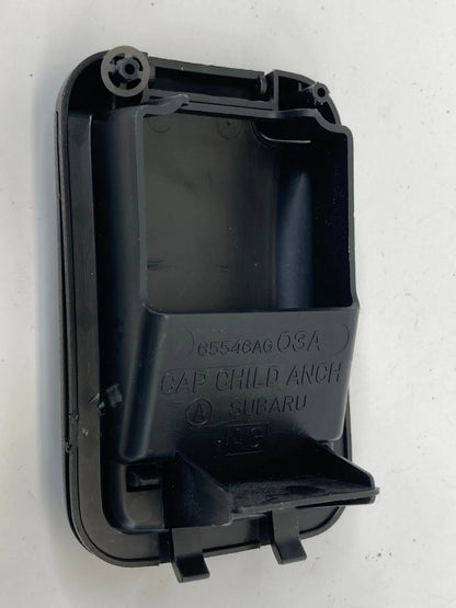 10-14 SUBARU LEGACY REAR INNER CHILD SEAT ANCHOR COVER TOP TETHER 65546AG03A OEM