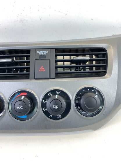 2005-2010 HONDA ODYSSEY MANUAL CLIMATE CONTROL W/ DASH TRIM BEZEL ASSY OEM