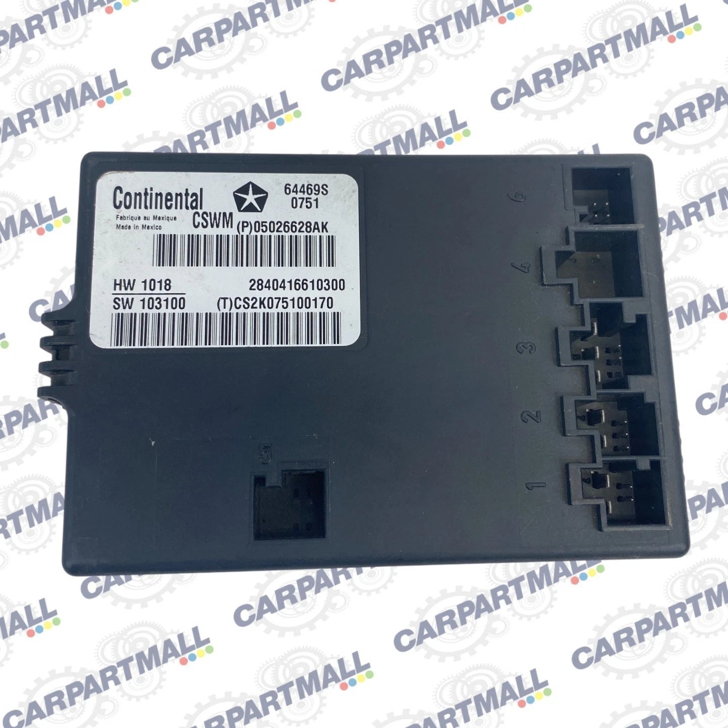 2011 2012 2013 Dodge Durango Heated Seat Control Module 05026628AK OEM