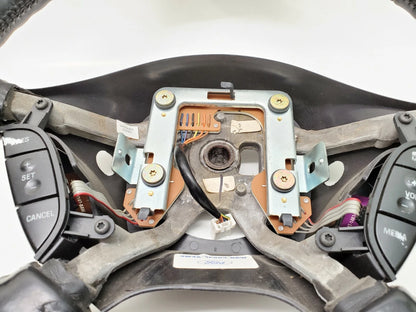 2003-2006 LINCOLN LS STEERING WHEEL LEATHER WOOD GRAIN W/ RADIO CONTROLS OEM