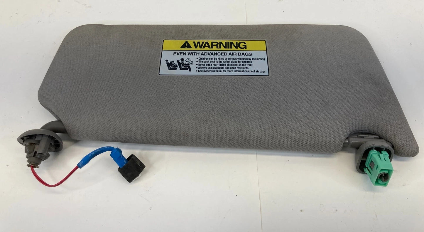 2008-2012 HONDA ACCORD SEDAN GREY SUN VISOR SET LEFT RIGHT W/ MIRROR LIGHT OEM