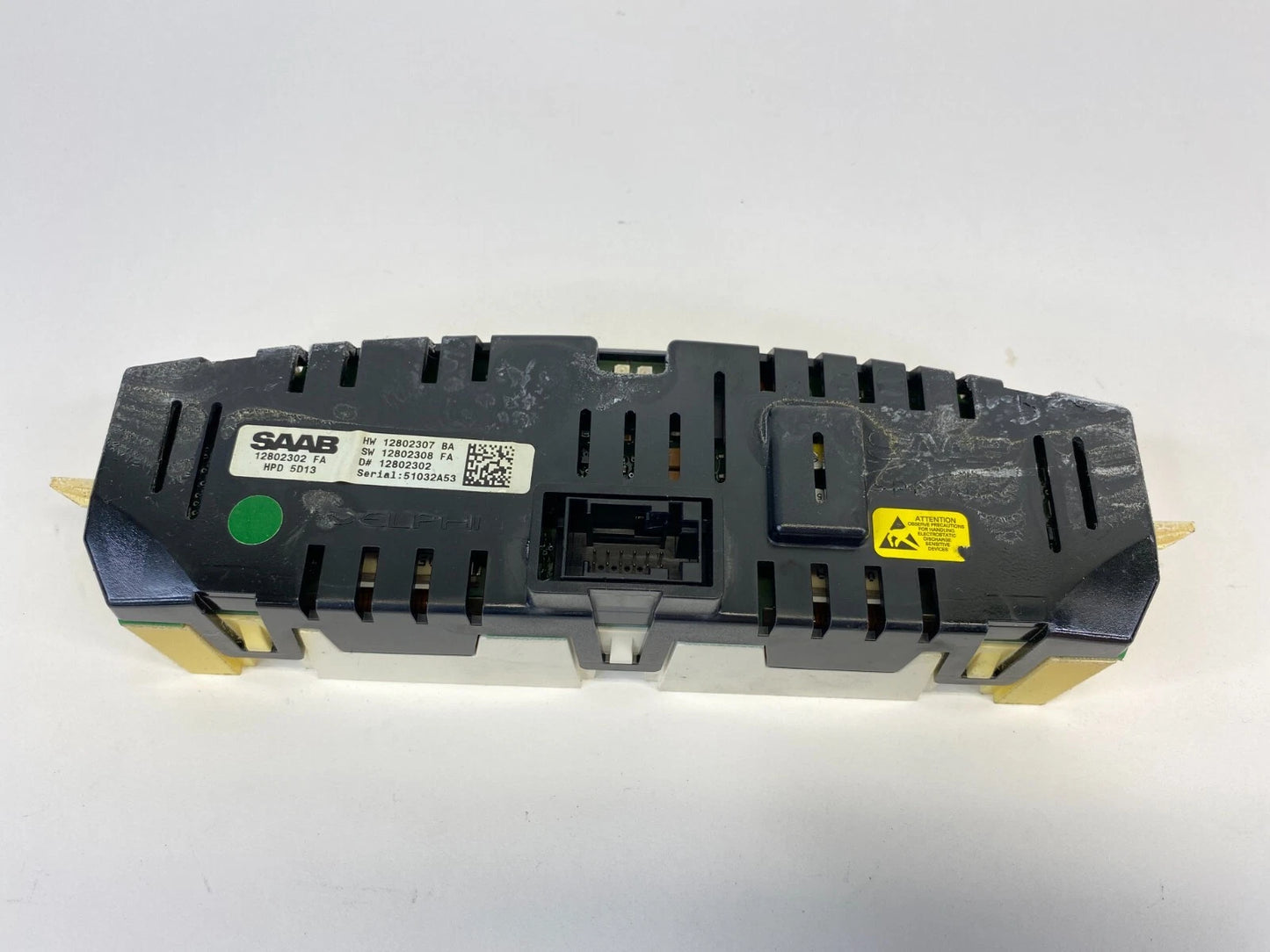 03-07 SAAB 9-3 DASH INFORMATION DISPLAY CENTER MONITOR SCREEN UNIT 12802302 OEM