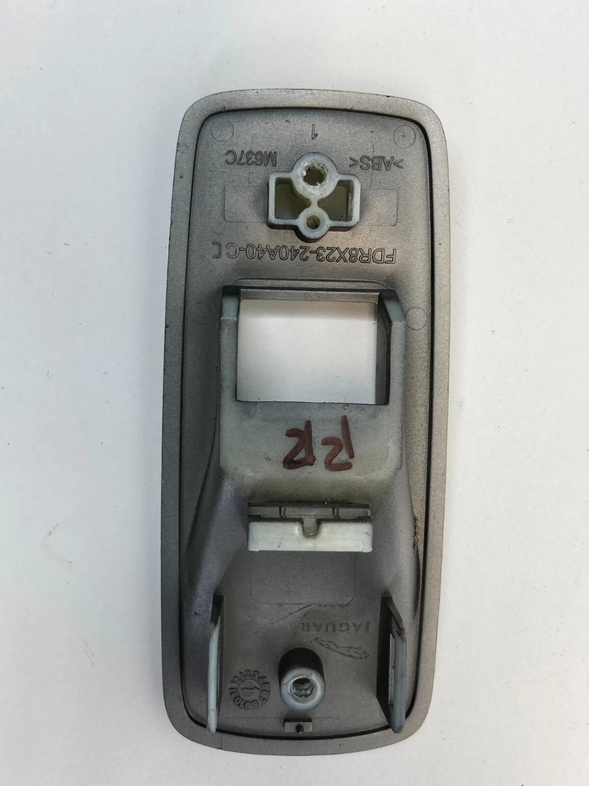 2009-2011 JAGUAR XF REAR RIGHT SIDE WINDOW SWITCH BEZEL COVER SILVER OEM