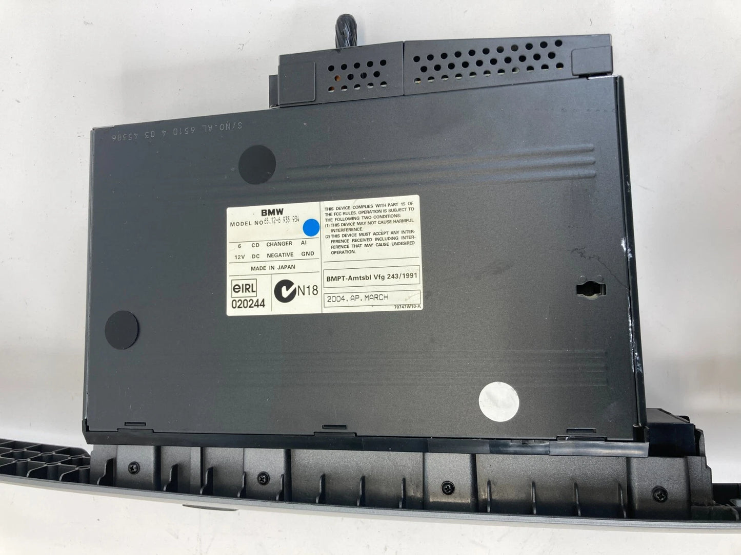 2002-2005 BMW 745I FRONT CD MAGAZINE CHANGER PLAYER RECEIVER 65126935934 OEM