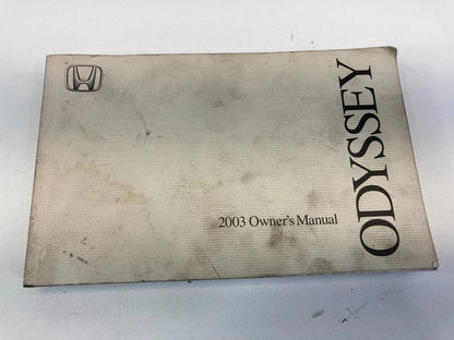 2003 03 HONDA ODYSSEY OWNERS MANUAL CONSUMER INFO WARRANTY BOOK W/ CASE OEM