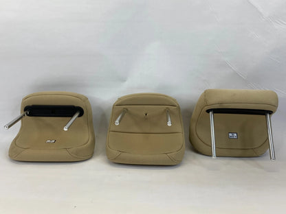 12-14 HYUNDAI ACCENT SEDAN REAR SEATS HEADREST HEAD REST SET OF 3 CLOTH TAN OEM