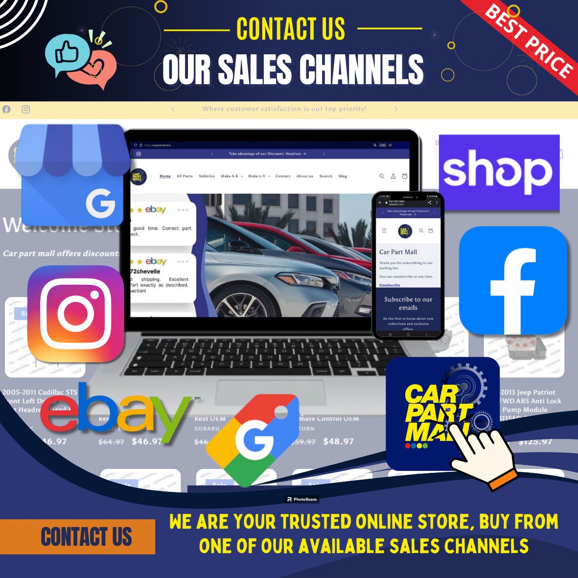 Load video: Buy at Car part mall video, store online used parts